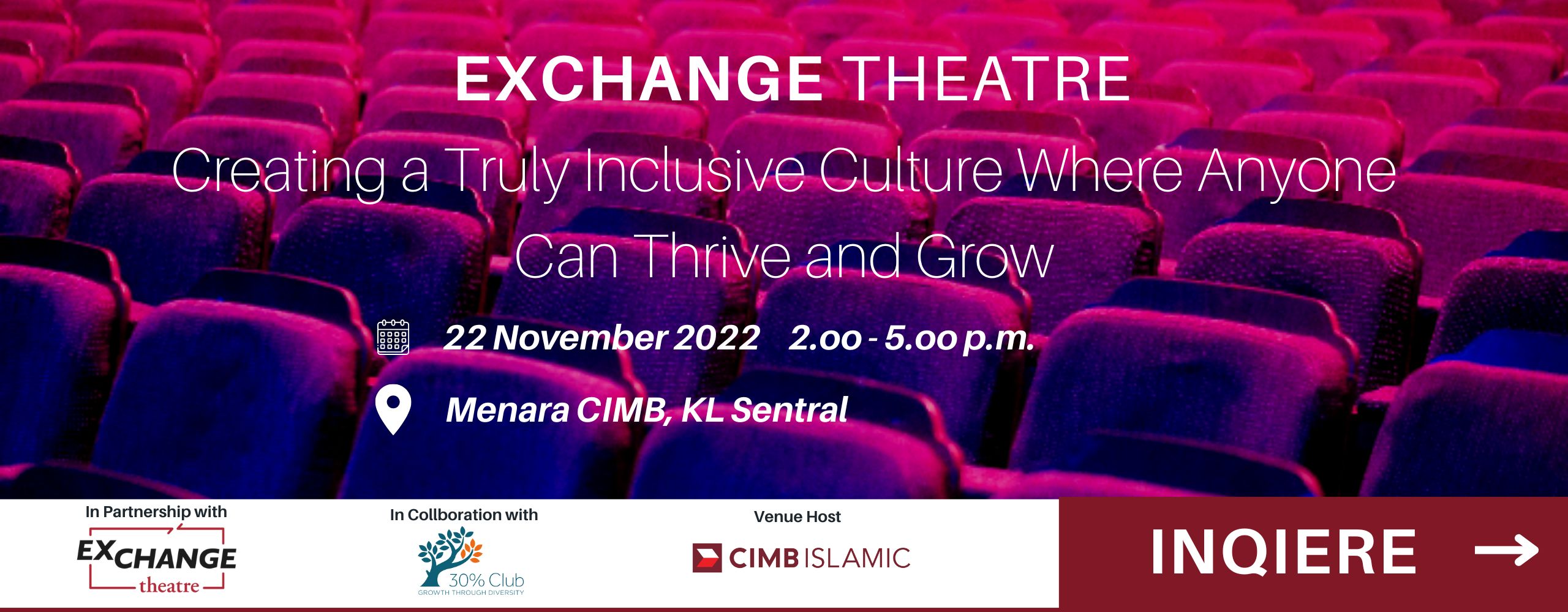 Exchange Theatre on 22 Nov 2022 @ Menara CIMB, KL Sentral